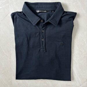 TravisMathew Black Polo Shirt Size XL